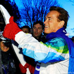 Шварценеггер принял участие в эстафете олимпийского огня