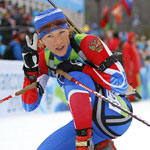 Биатлонистка Ольга Зайцева