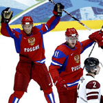 Хоккей. Россия - Латвия